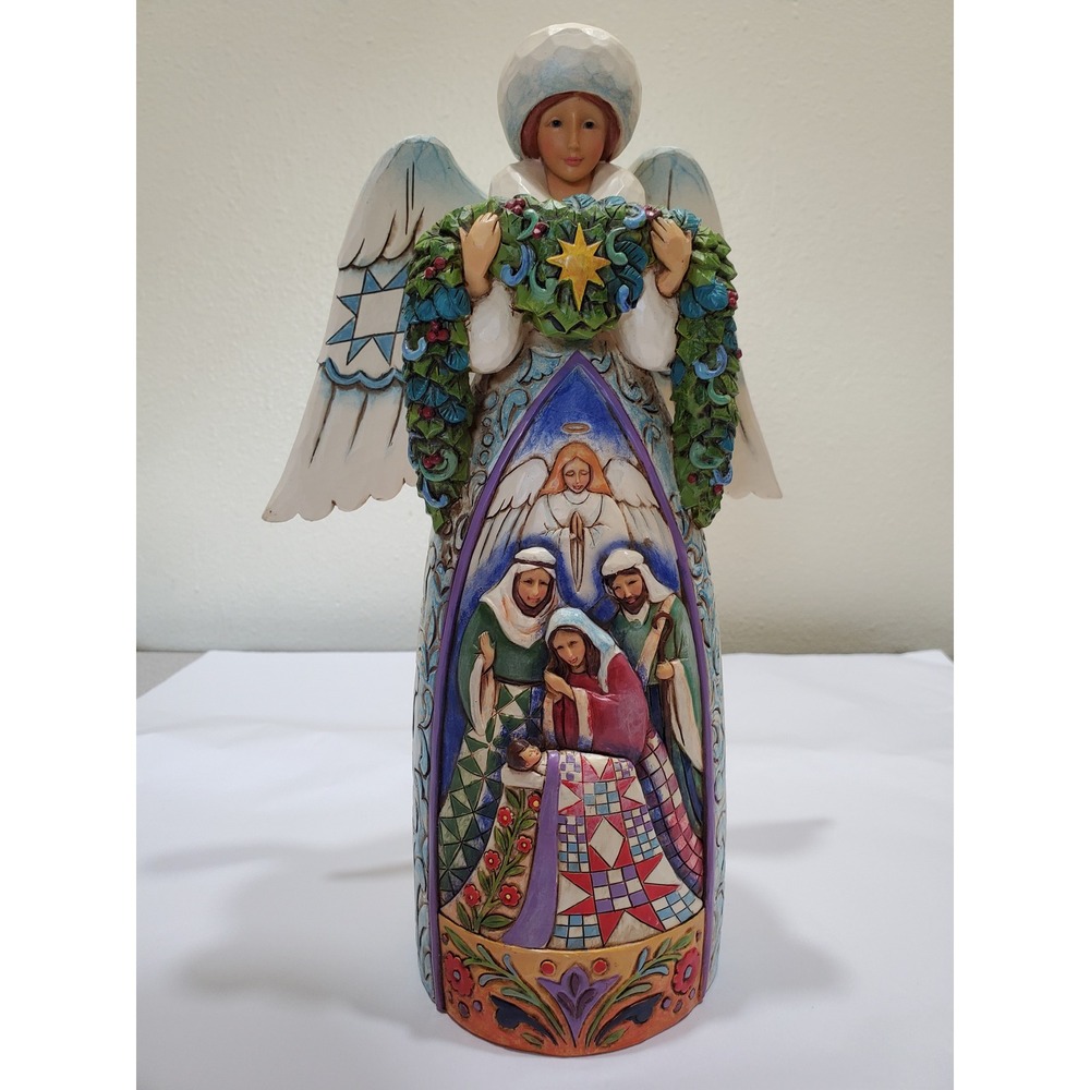 Jim Shore Heartwood Creek Night Divine Angel Nativity Figurine 4014295 2009 Box